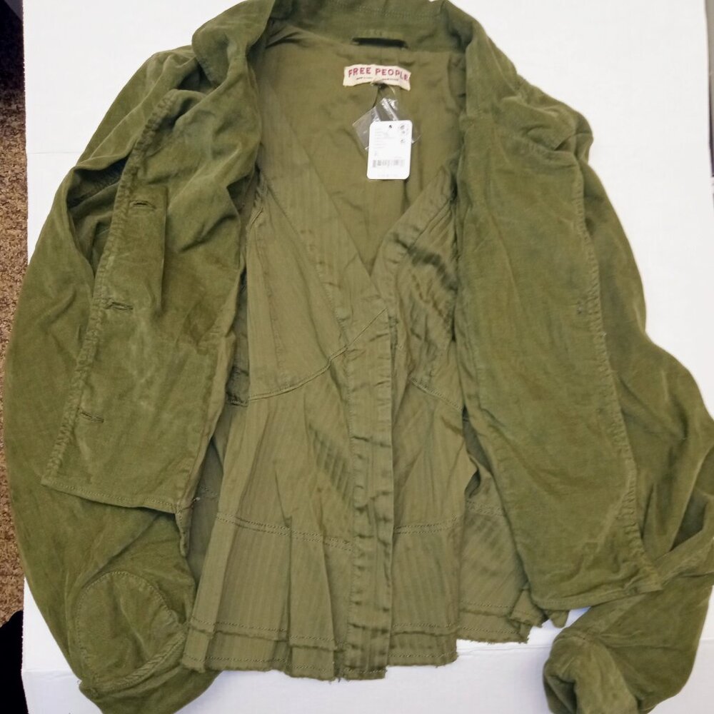 Free People Army Green Jacket XL - NWT - Picture 3 of 5